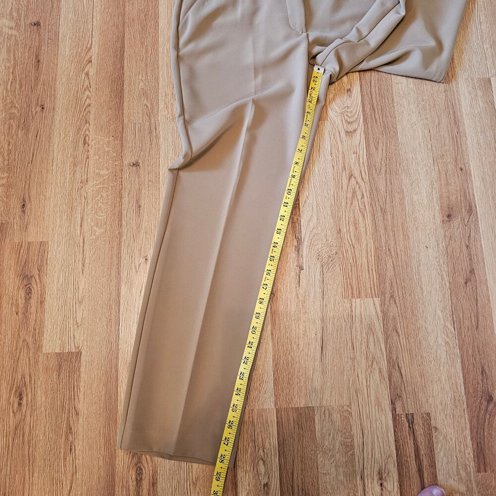 Investments Petites Tan Stretch Straight Leg Dress Pants Women’s Size 8P Career - Picture 9 of 10